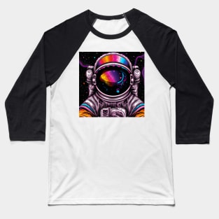 Psychedelic Astronaut Art Baseball T-Shirt